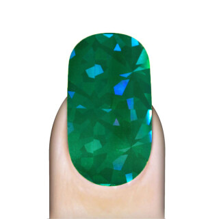 % Nail Art Transfer Foil, green - broken glass